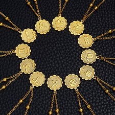 Gold Coin Zodiac Clavicle