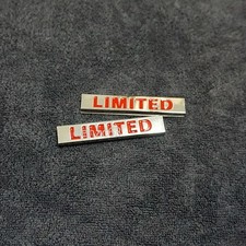 2x Small Silver LIMITED Chrome