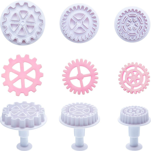 Pieces gear cookie cutters - pieces,