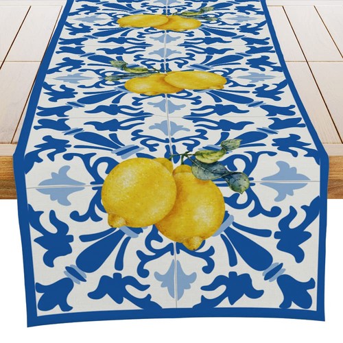 Italian blue plaid decorative - blue,