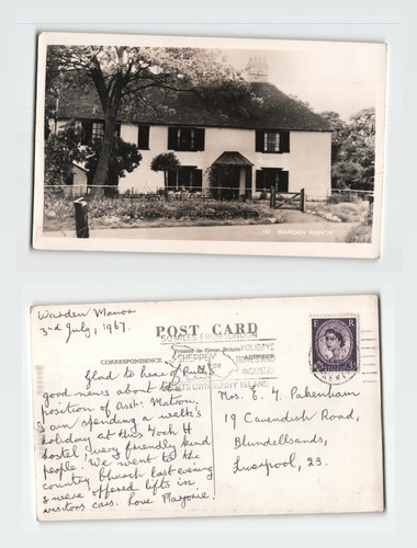 Postcard warden manor isle - -, manor,