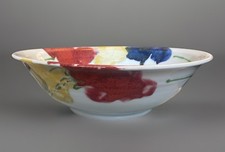 Dartington Studio Pottery Poppy Janice Tchalenko Very Large Bowl Ceramic 11.5”