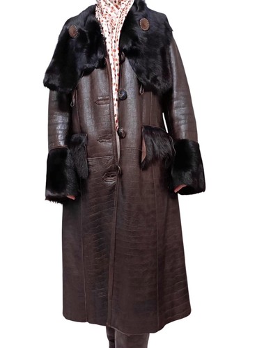 Vintage dark brown leather