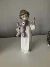 Nao by Lladro Girl with Teddy