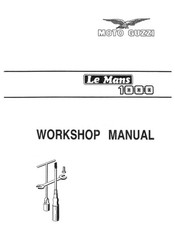 Moto Guzzi Le Mans 1000 Factory Workshop Service Station  Manual OEM