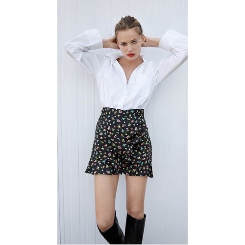 Zara black floral fruit - zara,