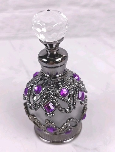Grey frosted glass perfume - frosted,