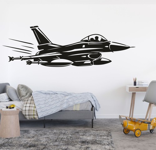 Fighter jet wall sticker - wall,