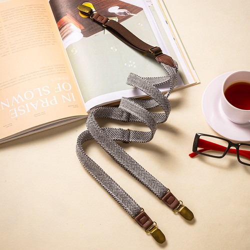 Retro 2cm suspenders anti slip - suspenders, anti-slip