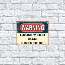 warning Grumpy Old Man, Retro
