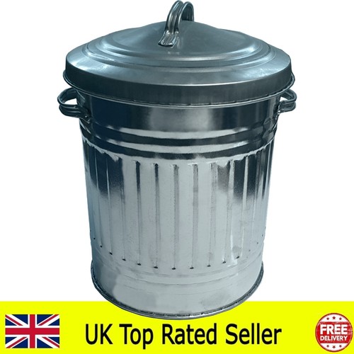 Retro metal bin - retro,