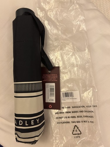 Bnwt radley stripe responsible - radley,