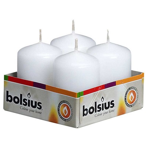 Pack bolsius white 60mm x - pack,
