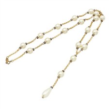 CHANEL Gold-tone Faux Pearls