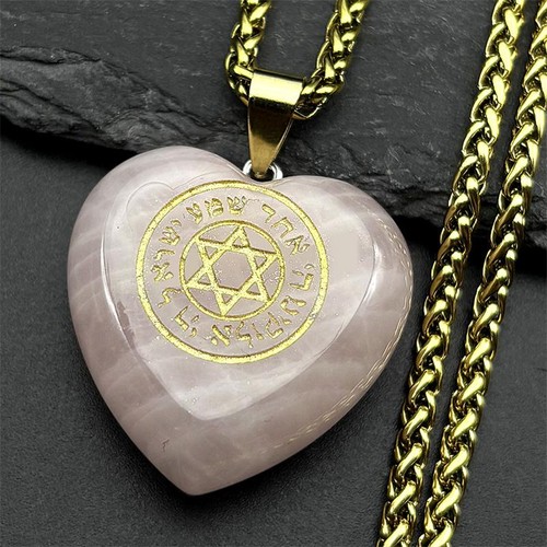 Pink heart crystal star - star, of