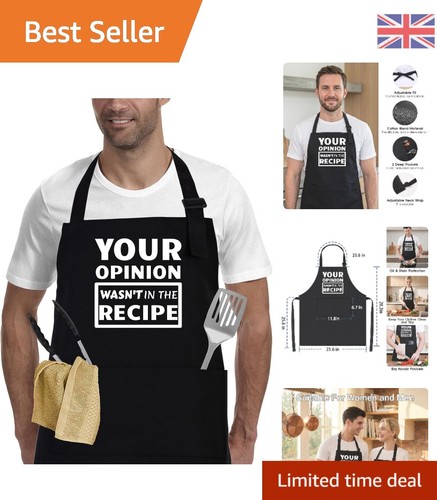 Unisex funny bbq apron with - bbq,