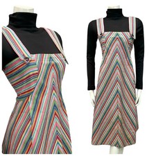 VTG 70S BLUE RED PINK YELLOW