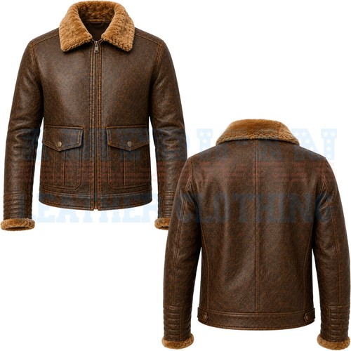 Men genuine leather - genuine, bomber