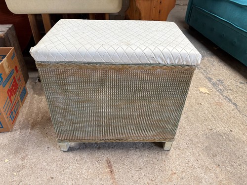 Woven laundry box stool with - woven,