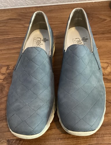 Rieker wedges blue size - blue,