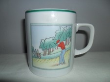VINTAGE APILCO FRANCE GOLFING SCENE TEA/COFFEE MUG