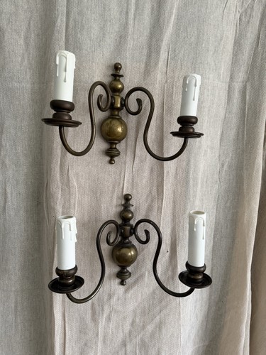 Pair vintage brass - pair, 2