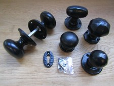 Cast iron Gothic Door rim knobs rustic vintage country cottage door handles