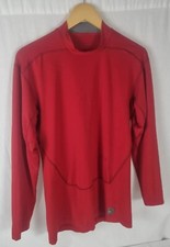 Nike Pro Combat womens XL red long sleeve compression top, base layer, stretch
