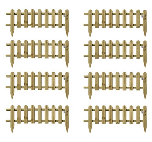 Large wooden panel picket - wooden,