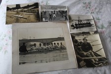 ROWING - FIVE DIFFERENT PRESS PHOTOGRAPHS INC OXFORD UNI, BOAT RACE etc 1960's? 