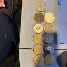 X 10 vintage Stratton and Yardley powder compacts job lot