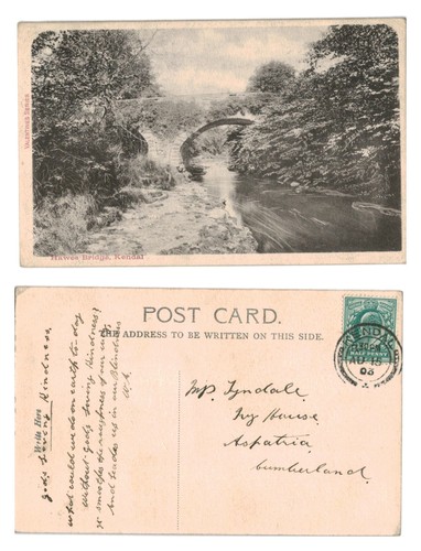 Vintage postcard hawes - postcard,