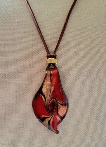 Murano glass pendant 14k - murano,