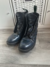 Solovair Men’s Boots 8 Eye Made In England Navy/blue Shine Uk 11 Limited Edition