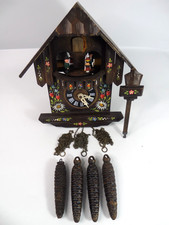 Vintage D Hones Titisee-Neustadt Black Forest German Cuckoo Clock with 4 Weights