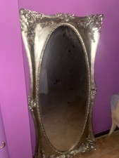 Vintage Laura Ashley Beth Gold Gilt Framed French Louis Floor Standing Mirror
