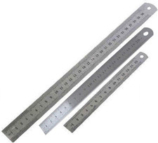 Set of 3 Metal Rulers 12",8"