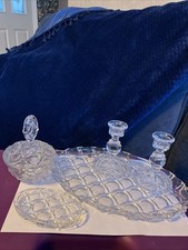 Vintage Clear Glass Vanity