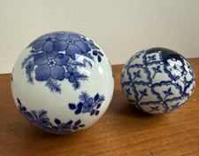 2 Large Vintage Porcelain
