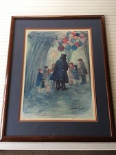 Barbara A. Wood "Balloon Man" Limited Edition Print Signed & Numbered, 181/975