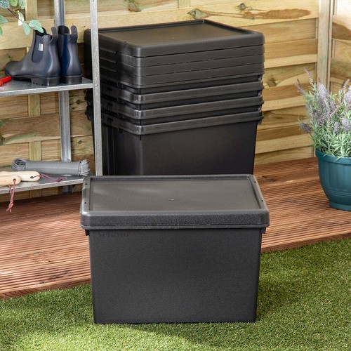 Litre black storage box - storage,
