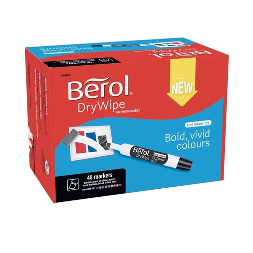Berol drywipe marker chisel - berol,