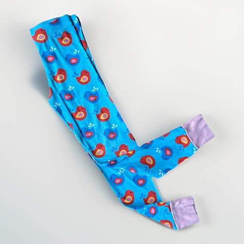 Maxomorra leggings blue bird - maxomorra,
