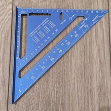 7" Blue Roofing Square Aluminium Alloy Rafter Triangle Angle Guide Metric cm 🔵