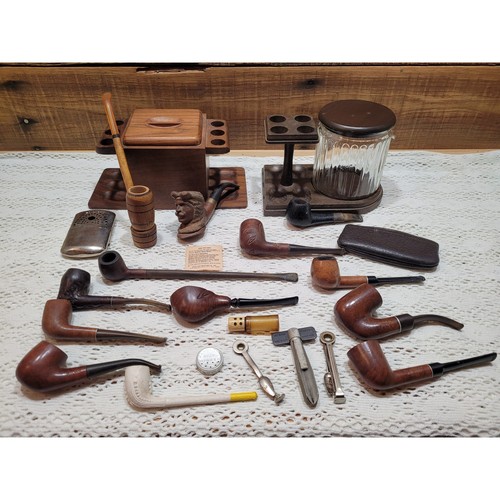 Vintage tobacco pipe - tobacco, with