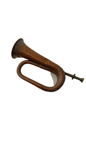 Vintage copper brass bugle - copper,