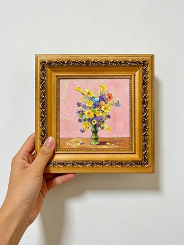 Bright mixed flower - mixed, vase