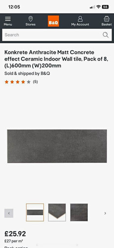 Konkret anthracite matt - b&q,