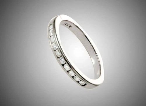 Diamond engagement band - diamond,