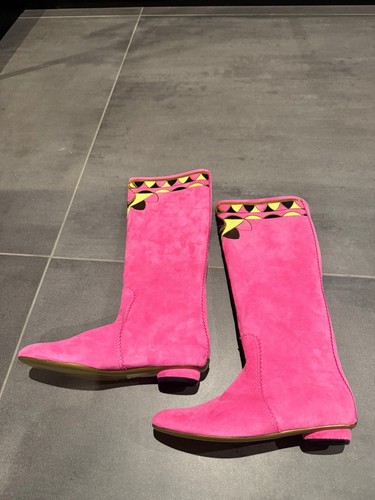 Emilio pucci pink suede boots - emilio,